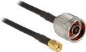 Delock RP-SMA (m) - N (m) kabel - CFD200 / 50 Ohm - 1,5 meter