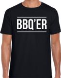 Bellatio Decorations BBQ-ER BBQ / Barbecue T-shirt Zwart - Cadeau Shirt voor Heren - Verjaardag / Vaderdag Kado XL