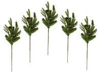 Flair Flower Dennentak dennentak decoratieve tak decoratieve tak dennengroen coniferen adventskrans krans kerstdecoratie steel kunsttak kunstbloem bloemstukken kransen slinger AST, 021179GN, 48 x 18 x