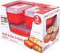 Shenzhen Haorui Industrial Technology Co., Ltd. Set de 3 boîtes de conservation alimentaire en polypropylène pour micro-ondes