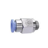 Riegler Ger. Steekschroefverbinding »Blaue serie« zelfstaafsluiting, G 1/2 a., f. Schl.-buiten-Ø 10 mm, Werkdr. Maximale 10 bar, kunststof/MS vern.