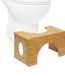 Relaxdays toiletkruk - Hout - Lichtbruin - 44,5x19,5x25 cm