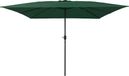 Maison Exclusive - Parasol de jardin, 295 x 295 x 245 cm, polyester et acier, vert
