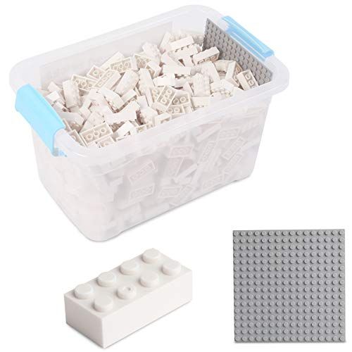 Katara Bouwstenen - 520 stuks met doos en grondplaat, wit - 4260505219444