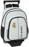 Safta Real Madrid First Kit 24/25 Rugzak Met Wielen Grijs,Wit Kinderen
