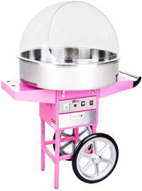 Royal Catering Suikerspinmachine met onderstel - 72 cm - Spatscherm