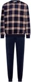 Pastunette - Huispak/Pyjama - Midnight Mode - Velours/Fleece - Blauw Geruit - Maat M