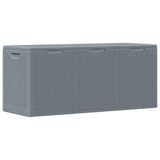 VidaXL Tuinbox 270L Grijs Kunststof 118.5 x 44.5 x 51 cm