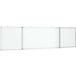 Tableau blanc magnétique pliable 200x50x1,7 cm aluminium