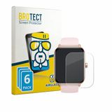 BROTECT Screenprotector 6 Stuks voor Trunsif Smartwatch 1.85" Beschermglas transparant
