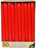 Papstar kaars 22mm rood 50 stuks pak
