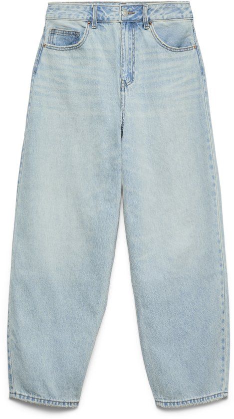 VERO MODA VMBILLIE HR BARREL ANK JEANS LI3146 NOOS - Light Blue Denim - W32 X L32