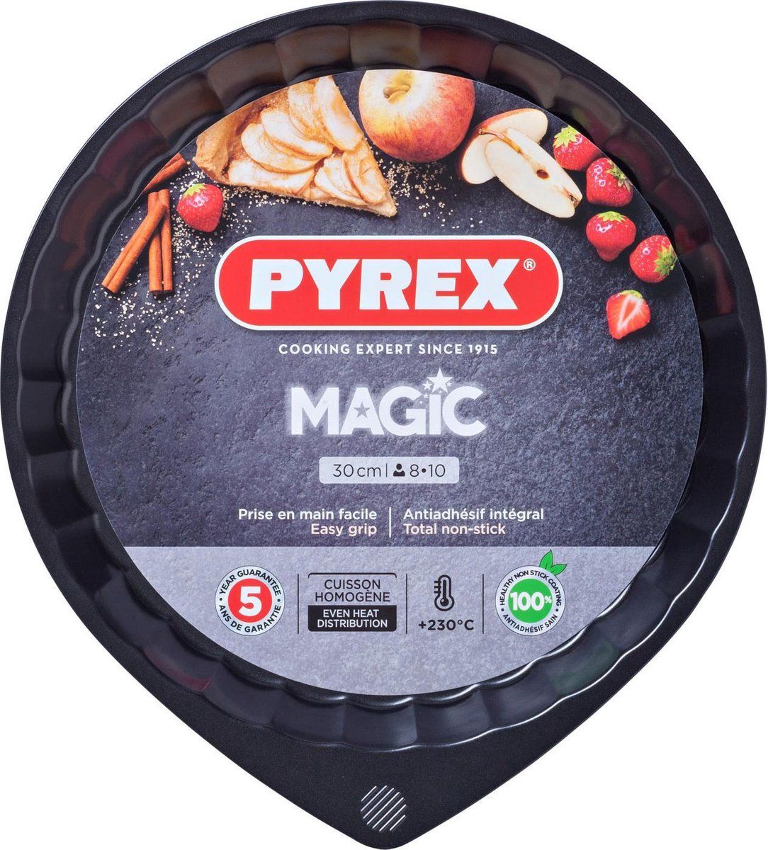 Pyrex Magic Taartvorm - Ø30 cm - Zwart