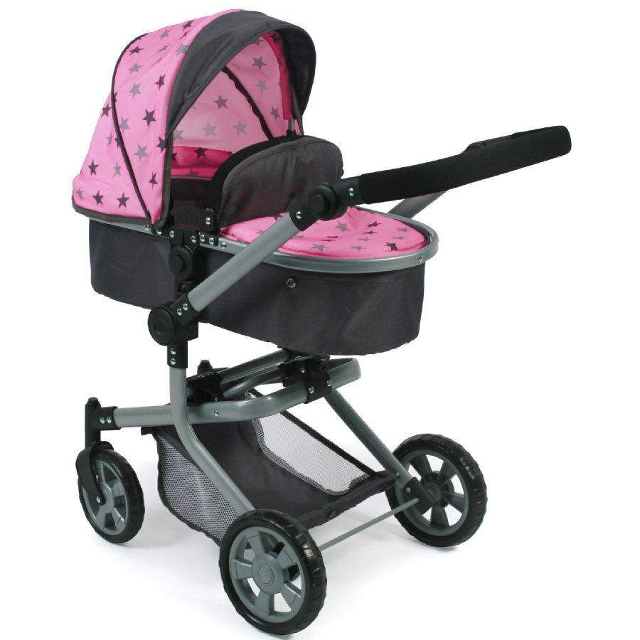 BAYER CHIC Bayer Chic 2000 Combi-Poppenwagen Mika Stars grey