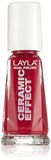 Layla Cosmetics 1243R23-067 Ceramic Effect Nail Polish Hypnotic Cherry 0.01l