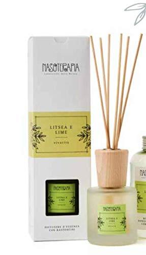 Nasoterapia Diffuser met staafjes Litea & Lime 100 ml nasotherapie.