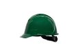 Honeywell North NSB21004E veiligheidshelm met korte rand, geventileerd, groen, dubbel vergrendelingsmechanisme, 4-punts ratelophanging, polyethyleen, hoge dichtheid