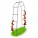 Relaxdays Rozenboog Metaal - Zwart - 240 cm