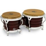 Latin Percussion LP813606 Generation II Houten Bongos - Donker Hout/Chroom
