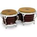 Latin Percussion LP813606 Generation II Houten Bongos - Donker Hout/Chroom