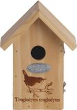 Best for Birds Esschert Design Bv Houten Vogelhuisje/Nesthuisje Winterkoning 19 cm met Kijkluik