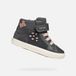 GEOX Hoge sneakers - Leer - Veters - 21 - Vrouwen - Kinderen - Gris foncé