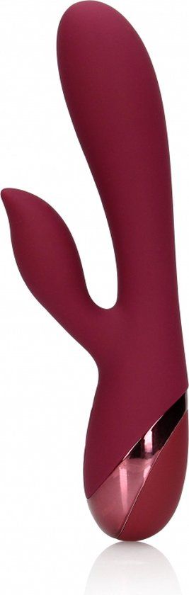 Loveline Shots Loveline by Shots - Smooth Silicone Rabbit Vibrator - Dark Cherry