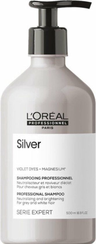 L'Oréal Professionnel Serie Expert Silver Shampoo - 500ml - Zilvershampoo voor grijs en wit haar