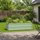 vidaXL Jardinière surélevée vert pastel 100 x 40 x 24 cm Métal