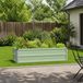 vidaXL Jardinière surélevée vert pastel 100 x 40 x 24 cm Métal