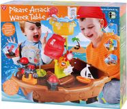 Table d'eau Play bateau pirate - jouet interactif pour enfants.