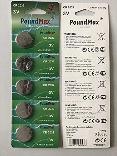 PoundMax Lithium CR2032, 5 Pack