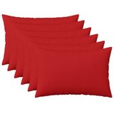 vidaXL Kussensloop - Rood - 50 x 70 cm