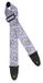 ORTEGA nylon gitaarriem - houtskool schedel 65mm (OSN-65SKCO)