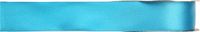 Merkloos / Sans marque Cadeau sierlint satijn - turquoise blauw - 1 cm x 25 meter