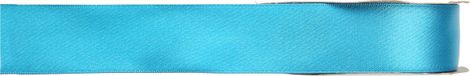 Merkloos / Sans marque Cadeau sierlint satijn - turquoise blauw - 1 cm x 25 meter