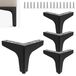 Set de 4 pieds de meuble en métal pour armoires