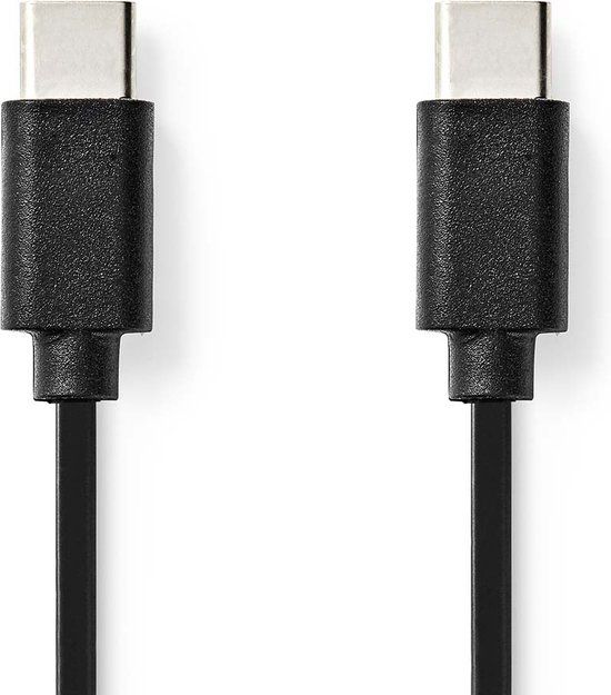 Nedis USB-C Kabel - USB 2.0 - 1m - Zwart