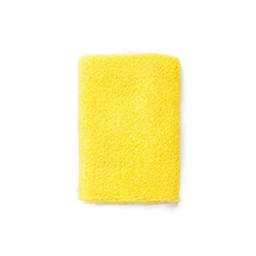 lamphle Polsband Professionele Comfortabele Zachte Stof Gym Ondersteuning Zweetband Handdoek Handband Voor Fietsen Geel