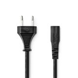 Nedis CEGB11060BK20 electriciteitssnoer Zwart 2 m C7 stekker IEC 320
