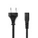Nedis CEGB11060BK20 electriciteitssnoer Zwart 2 m C7 stekker IEC 320