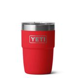 Yeti Rambler Stackable Cup 8oz Mag Slider Lid, Rescue Red