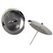 Rayher 2515222 Kandelaar voor adventskrans, 8 cm, SB-Btl. 4 stuks, zilver