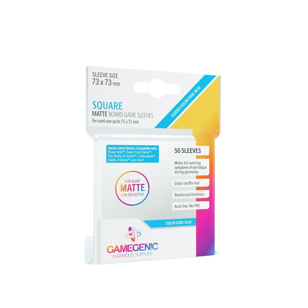 GameGenic Sleeves Matte Square-Sized 73x73mm (50 stuks)