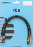 Klotz Cinchkabel 0,6m ALP006, dubbel geschermt - Audio kabel