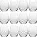 Merkloos Excellent Houseware Drinkglazen - 12 stuks - 390 ml