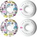 Girl Skateboard Wielen Tokyo Speed 99A 4-Pack (52mm - Blanc/Rose/Bleu)