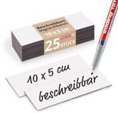Magstick 25 beschrijfbare magneetetiketten I 10 x 5 cm wit