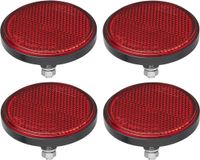 ProPlus Reflector - set van 4 - rond - 60mm - rood
