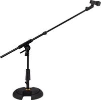 HERCULES Stands HCMS-120BPRO microfoonstandaard, PRO-serie, 31-42 cm, telescopische arm, gietijzeren voet